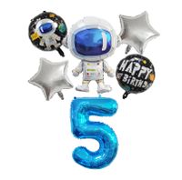 Birthday Astronaut Aluminum Film Party Balloons main image 4