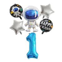Birthday Astronaut Aluminum Film Party Balloons sku image 1