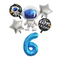 Birthday Astronaut Aluminum Film Party Balloons main image 3