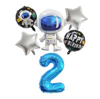 Birthday Astronaut Aluminum Film Party Balloons sku image 2