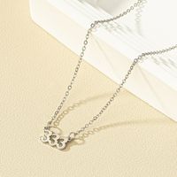 Simple Style Number Alloy Plating Metal Gold Plated Women's Pendant Necklace sku image 3