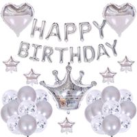 Birthday Letter Heart Shape Aluminum Film Party Balloons sku image 2