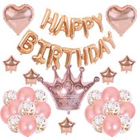 Birthday Letter Heart Shape Aluminum Film Party Balloons main image 4