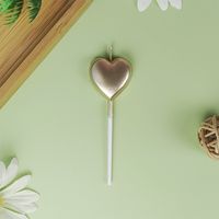Birthday Simple Style Heart Shape Paraffin Party Candle sku image 9