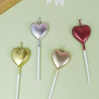 Birthday Simple Style Heart Shape Paraffin Party Candle main image 3