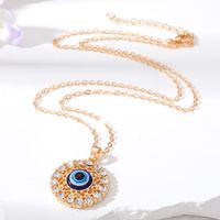 Wholesale Jewelry Simple Style Classic Style Round Alloy Pendant Necklace main image 5