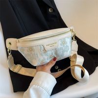 Women's Cute Flower Pu Leather Waist Bags sku image 2