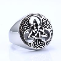 Retro U Shape 304 Stainless Steel Unisex Rings sku image 2