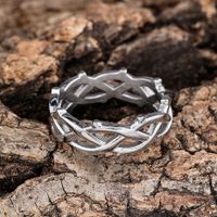 Simple Style Solid Color 304 Stainless Steel Asymmetrical Unisex Rings main image 5