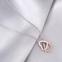 Mama Heart Shape Alloy Copper Zircon Necklace In Bulk main image 1