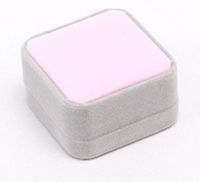 Casual Solid Color Flannel Jewelry Boxes sku image 2