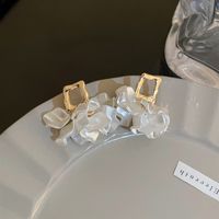 Elegante Oval Forma De Corazón Rosa Aleación Embutido Perlas Artificiales Diamantes De Imitación Mujeres Aretes sku image 13
