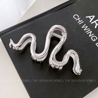 Ins Style Snake Alloy Hollow Out Hair Claws sku image 1