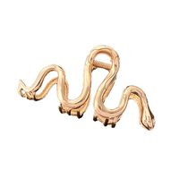 Ins Style Snake Alloy Hollow Out Hair Claws main image 3