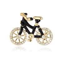 Cartoon Style Bicycle Alloy Inlay Artificial Gemstones Unisex Brooches main image 6