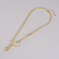 Elegant Heart Shape Titanium Steel Plating Gold Plated Pendant Necklace main image 6