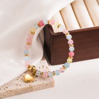 INS Style Cross Heart Shape Elephant 304 Stainless Steel Imitation Pearl 18K Gold Plated Bracelets In Bulk main image 3