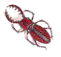 Décontractée Insecte Alliage Placage Incruster Strass Unisexe Broches main image 6
