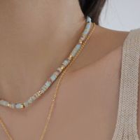 Ethnischer Stil Geometrisch Ein Naturstein Perlen Halskette main image 6