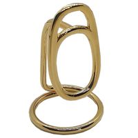 Elegant Geometric Metal Inlay Zircon Women's Rings main image 2