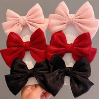 Sweet Simple Style Bow Knot Cloth Bowknot Hair Clip main image 3
