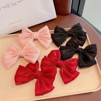 Sweet Simple Style Bow Knot Cloth Bowknot Hair Clip main image 4