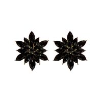 1 Pair Classic Style Flower Copper Inlay Rhinestones Ear Studs main image 4