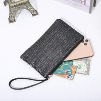 Black Pink Beige Straw Solid Color Square Evening Bags main image 3