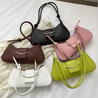 Women's Medium All Seasons Pu Leather Basic Underarm Bag main image 1