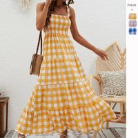 Women's Regular Dress Bohemian Collarless Printing Sleeveless Stripe Maxi Long Dress Daily main image 1