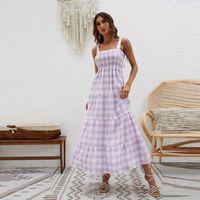 Mujeres Vestido Normal Bohemio Sin Cuello Impresión Sin Mangas Raya Vestido Maxilargo A Diario sku image 13