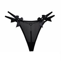 Solid Color Invisible Chain Low Waist Thong Panties sku image 16