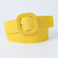 Sweet Simple Style Solid Color Pp Grass Plastic Women's Woven Belts sku image 6