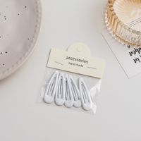 Simple Style Solid Color Metal Hollow Out Hair Clip main image 3