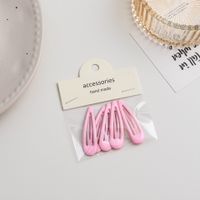 Simple Style Solid Color Metal Hollow Out Hair Clip sku image 3