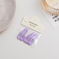 Simple Style Solid Color Metal Hollow Out Hair Clip sku image 18