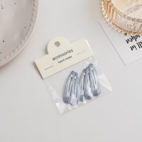 Simple Style Solid Color Metal Hollow Out Hair Clip sku image 21