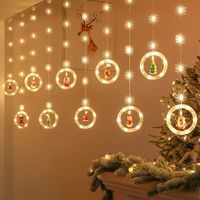 Christmas Cute Christmas Tree Snowman Plastic Party String Lights sku image 7