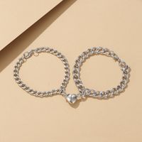 Romantic Simple Style Heart Shape Alloy Wholesale Bracelets sku image 1