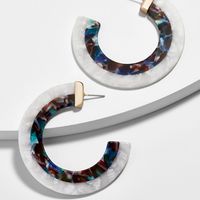 Simple Style C Shape Arylic Earrings sku image 2