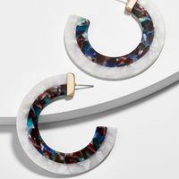 Simple Style C Shape Arylic Earrings sku image 4