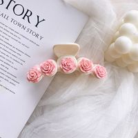 Simple Style Bow Knot Plastic Resin Hollow Out Hair Claws sku image 10
