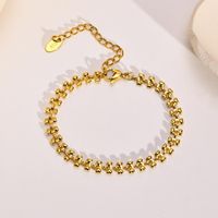 201 Stainless Steel Gold Plated Fashion Plating Geometric Bracelets Necklace sku image 2