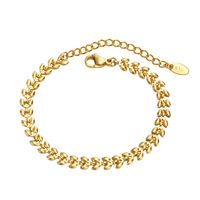 201 Stainless Steel Gold Plated Fashion Plating Geometric Bracelets Necklace sku image 1