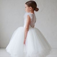Elegant Princess Solid Color Polyester Girls Dresses main image 4