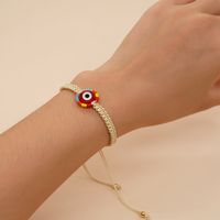 Estilo Simple Ojo Vidrio Con Cuentas Trenza Mujeres Pulsera main image 2