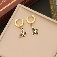 Stainless Steel 18K Gold Plated IG Style Animal Butterfly Bracelets Earrings Necklace sku image 1