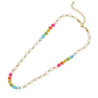 Artistic Colorful Imitation Pearl Soft Clay Wholesale Bracelets Necklace main image 7