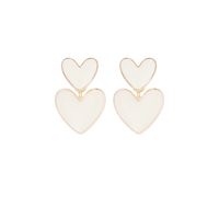 Cute Heart Shape Alloy Enamel Women's Drop Earrings main image 5