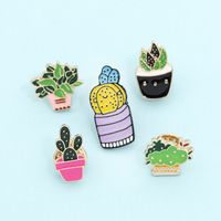 Casual Cactus Flower Alloy Enamel Metal Unisex Brooches main image 1